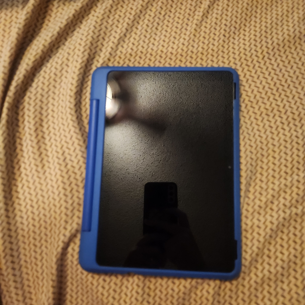 Amazon Kids Tablet in a Blue Protective Case